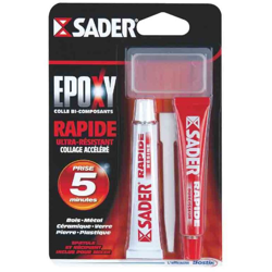 Adesivo epossidico bicomponente rapido SADER in siringa - 25ml en oferta