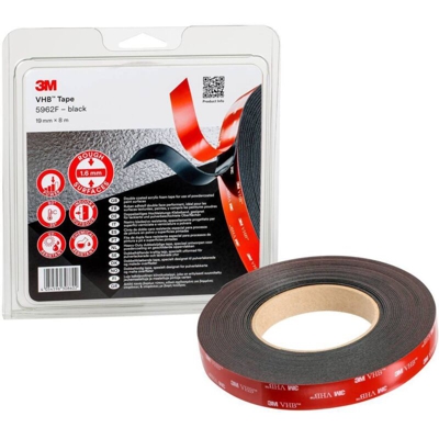 5962F/IPS Nastro adesivo Nero (L x L) 8 m x 19 mm 8 m - 3M