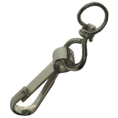 Moschettone Simplex in acciaio nichelato - Lunghezza mm. 120 - 1 Pz - EAC