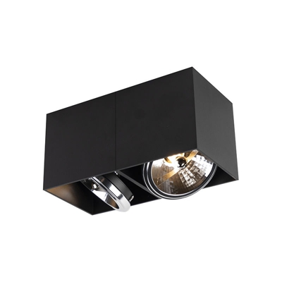 QAZQA Faretto box - Moderno - Alluminio - Nero - Allungato G9 Max. 2 x 3 Watt
