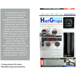 LEDLUX HC800501 Manopole Riscaldate Universale Premium Touring Per Manubri Diametro 22mm Moto Scooter - Oxford precio