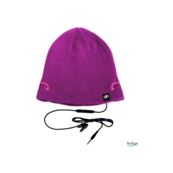 Hi-fun - Hi-Head Cappellino Musicale Sportivo con Speaker e Jack 3.5 Violet en oferta