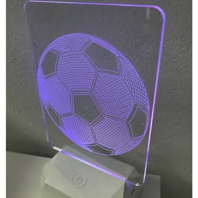 3DB911 3D Acrilico Forma Rettangolare Figura Calcio (3DB911) - Ledlux