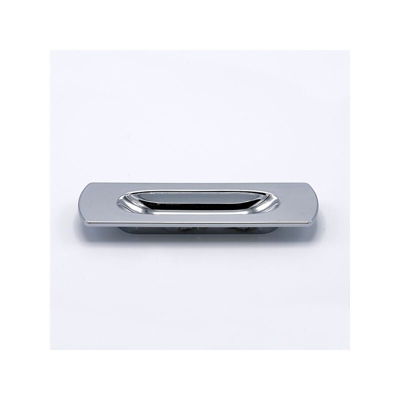Polideas - Maniglia ad incasso effetto cromato lucido 125x36x10mm - 054 Thin