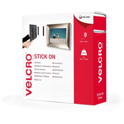 VELCRO® VEL-EC60355 Nastro a strappo da incollare Lato morbido e lato rigido (L x L) 25000 mm x 20 mm Nero 25 m características