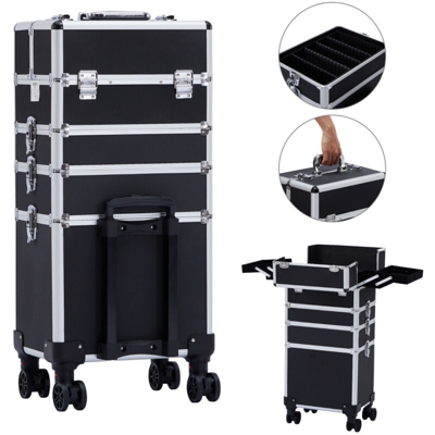 AREBOS 4in1 Beauty case Carrello Valigia Kit per il trucco Bellezza