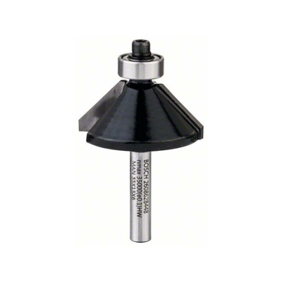 Bosch Frese per rifilare/smussare laminati 6mm, D1 34,9mm, B 11,1mm, L 14,6mm, G 56mm, 45° - 2608628448