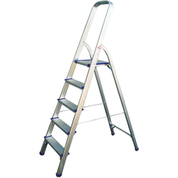 Scala in alluminio 5 gradini + base GS/TUV EN131 - KIPPEN características