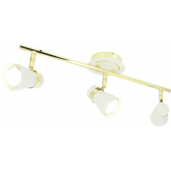 Arum Lighting - HAMPTON Plafoniera 3 Spot GU10 Ottone Bianco Opaco precio
