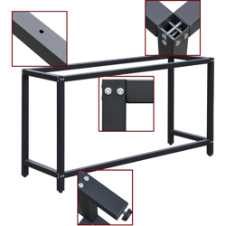 Wiltec - Telaio per banco da lavoro Struttura tavolo per attrezzi Base tavolo 50x150x80cm características