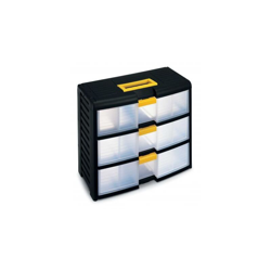 Terry 42002 organizzatore per cassetto di scrivania Plastica Nero, Traslucido, Giallo precio