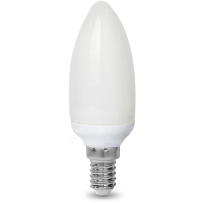 Lampadina Oliva basso consumo risparmio energetico E14 11 WATT LUCE BIANCA 6500K° - KIPPEN
