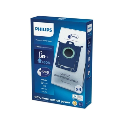 Philips s-bag 4 sacchetti per aspirapolvere