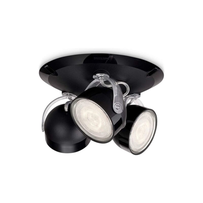 Lighting 532333016 Dyna Lampada con 3 Faretti a LED, Nero … - Philips
