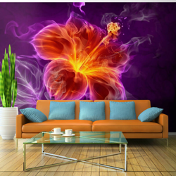 Artgeist - Fotomurale - Fiore ardente in porpora 350x245 características