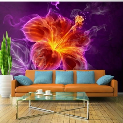Artgeist - Fotomurale - Fiore ardente in porpora 350x245