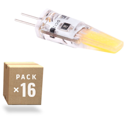Pack 16 Lampadina LED G4 12 X SMD2835 12V Ac/Dc 3W 270Lm 30.000H | Bianco Freddo (CA-G4-3W-12-CW-PK16-AP) - GREENICE precio