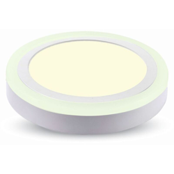 Pannello a Doppio LED Montaggio a Plafone Rotondo 6W+2W 3000K - V-tac precio