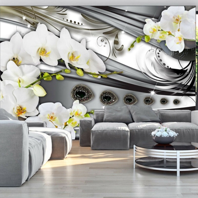 Artgeist - Fotomurale - Orchids & jewelry 350x245