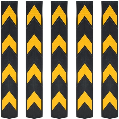 Protezioni Angolari Riflettenti 5 pz in Gomma 80 cm - VIDAXL