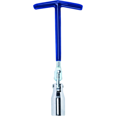 CHIAVE A T DOPPIO SNODO PER CANDELA 16 MM esagonali con impugnatura ergonomica - Klass