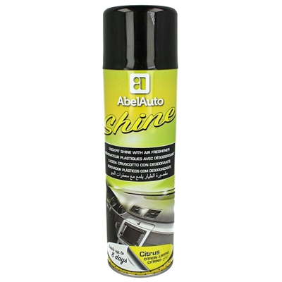 Abelauto - LEDLUX A278168 ABEL Auto SHINE Lucida Cruscotto Rinnovatore Plastiche Interne Con Deodorante Limone Fragranza Lunga Durata 8 Giorni 500ml