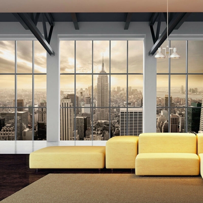 Artgeist - Fotomurale - Clouds over New York City 350x245