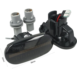 Carall - LEDLUX LN3222 Kit Freccia Laterale a Led Side Marker Dinamica Lente Fume Per Honda Civic Del Sol S2000 Acura Integra características