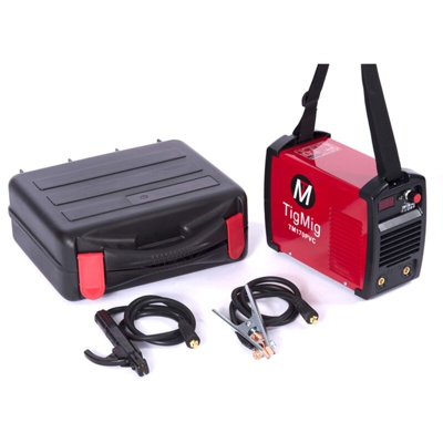 Tigmig - SALDATRICE INVERTER TM 170 PVC MMA 160 AMP ELETTRODO VALIGIA PVC ACCESSORI INCL.