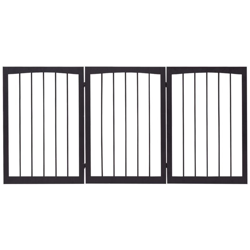 Cancelletto di Sicurezza Barriera Protettiva per Cani Animali Domestici Bambini, Pieghevole, in Legno di Pino, 160 x 1,2 x 76 cm - COSTWAY en oferta