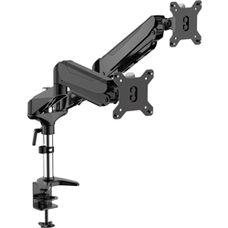 Augienb - Supporto per doppio monitor girevole a 360 ° con doppio braccio pneumatico en oferta