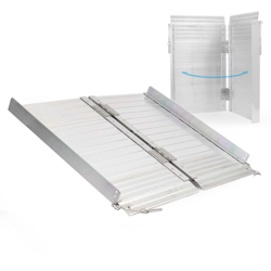 Wiltec - Rampa per sedie a rotelle pieghevole rampa carrozzina ripiegabile in alluminio 122 cm fino a 270 kg características