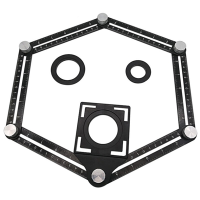 Augienb - Strumento per modelli di misurazione multi-angolo con righello a sei pieghe irregolari