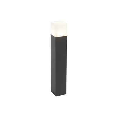 Palo da giardino denmark - Moderno - Alluminio,Plastico - Nero - Allungato Max. 1 x Watt - Qazqa