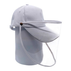 Maschera protettiva, antispruzzo, cappellino da baseball, bianco, regolabile - ASUPERMALL características