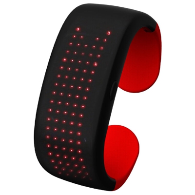 braccialetto guida notturna corsa gruppo concerto bar attivita vacanza partito rosso luminoso LED - ASUPERMALL