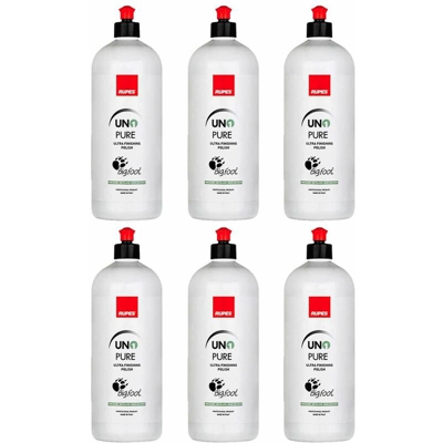 Pack da 6 Pastas Abrasivas RUPES UNO PURE (6 x 1000 ml)