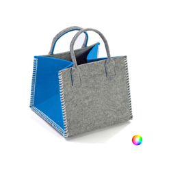 Cesto Feltro Tessile (30 x 25 x 30 cm) Azzurro - CLICCANDOSHOP en oferta