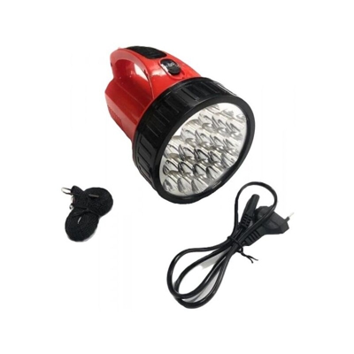 Torcia a 19 LED ricaricabile luce potente illumina fino 500 metri - TP