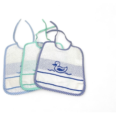 SET BAVAGLINI BAMBINO MASCHIO POPPY © cm. 20x24 bavaglio con lacci e tela AIDA - TEX FAMILY