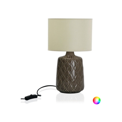 Cliccandoshop - Lampada da Tavolo Ceramică (24 x 38 x 24 cm) Marrone