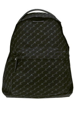 Designer logo nylon backpack