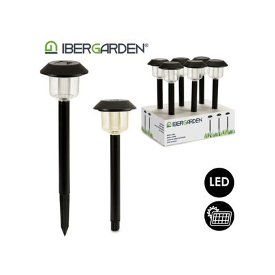 Lampada ad energia solare Nero Polipropilene (PP) - IBERGARDEN