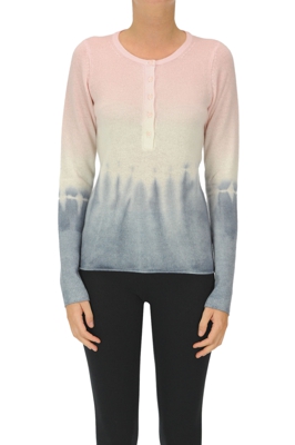 Tie dye cashmere pullover