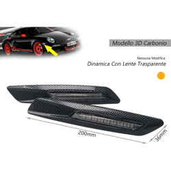 Carall - LEDLUX LN3515 Kit Freccia Laterale a Led Side Marker Dinamica 3D Carbonio Lente Trasparente BMW E81 E82 E87 E88 E90 E91 E92 E93 E60 E61 F10 precio