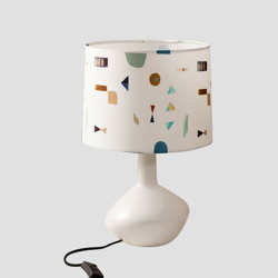 SKLUM Lampada da Tavolo in Tessuto e Polietilene Triya Multicolore Fresh Tessuto precio