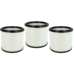 3x filtri rotondi per aspirapolvere multiuso Aqua Vac AZ 90304-12, AZ 90304-75, AZ 90306-12A - Vhbw en oferta