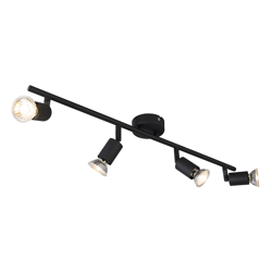 Faretto jeany - Moderno - Acciaio - Nero - Oblungo Max. 4 x Watt - Qazqa características