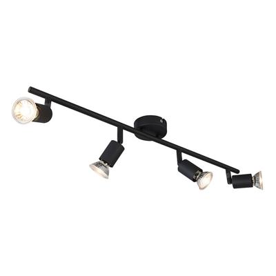 Faretto jeany - Moderno - Acciaio - Nero - Oblungo Max. 4 x Watt - Qazqa