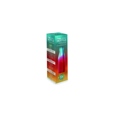 Steel Bottle Chrome Red Gold